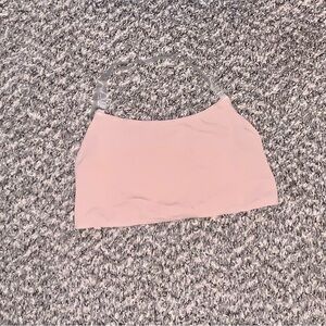 🩷 Body Wrappers Halter Bra Nude with Clear Straps XL 12/14 Girls 🩷